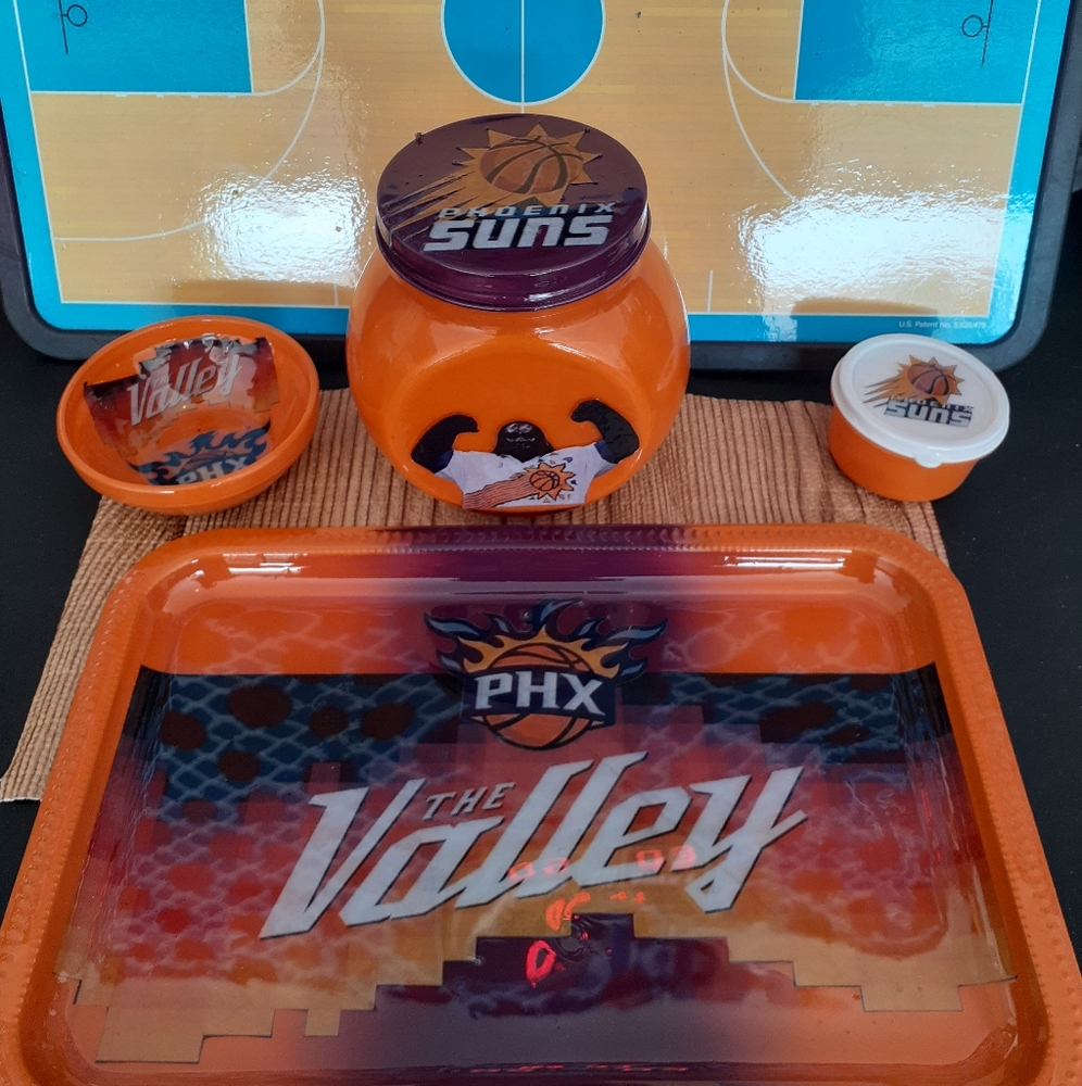 Rolling tray set